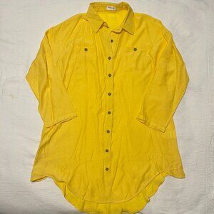 POGTMM Yellow Button Down